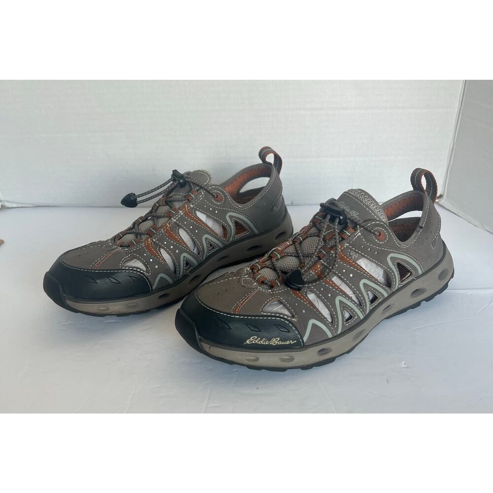 Eddie Bauer Mens Amphib Flat Water Brown Sport Outdoor‎ Hiking Sandals Sz 9.5